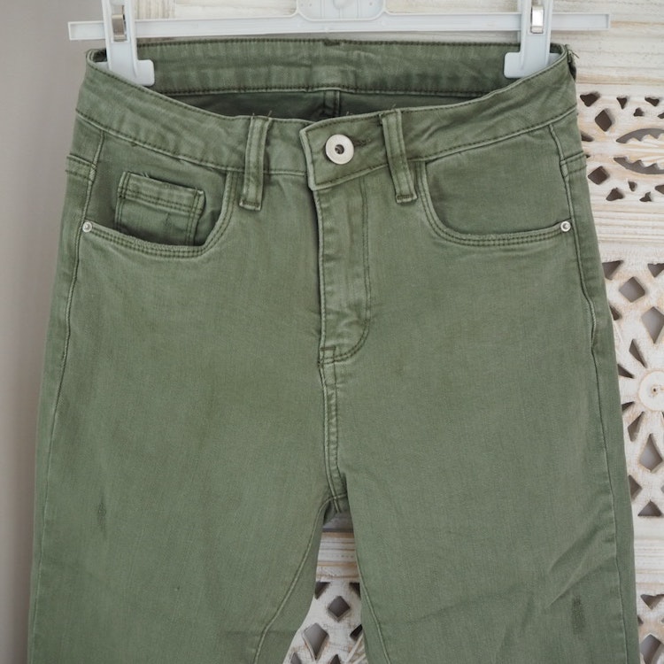 Stretchjeans med fransar ARMY - 3D Denim