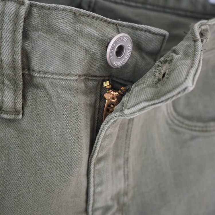 Stretchjeans med fransar ARMY - 3D Denim