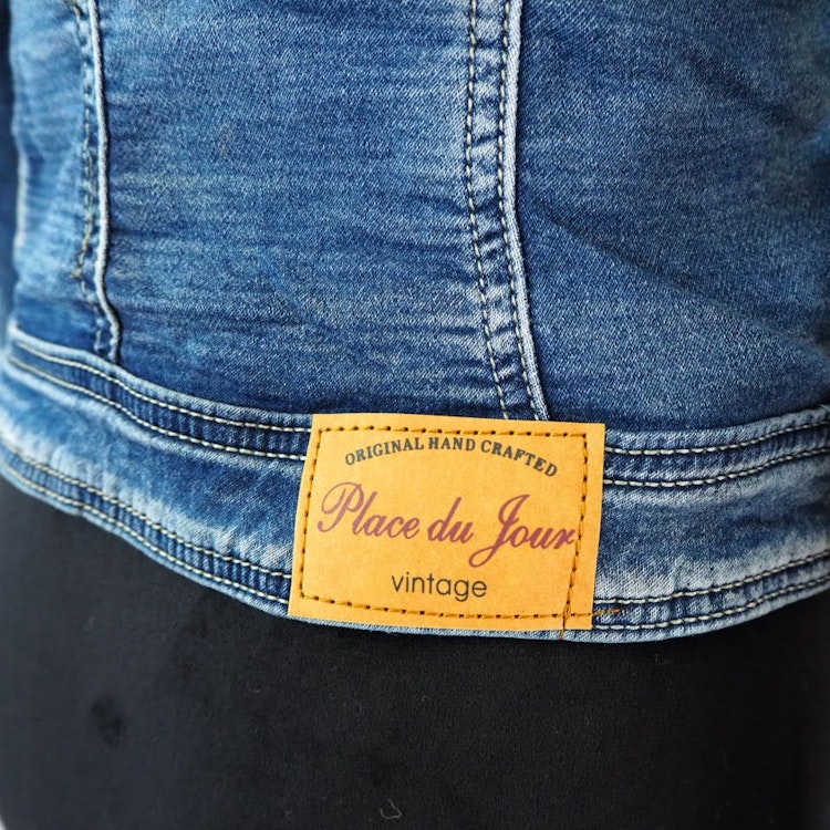 Jeansjacka med dragkedja DENIM - Place du Jour