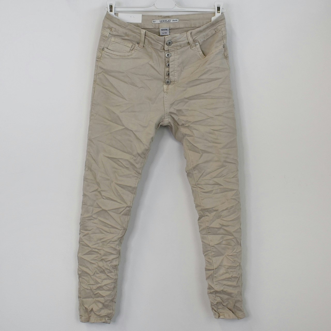 Jeans med knappar BEIGE - Newplay - En Slags Verklighet