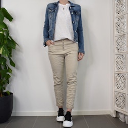 Jeans med knappar BEIGE - Newplay