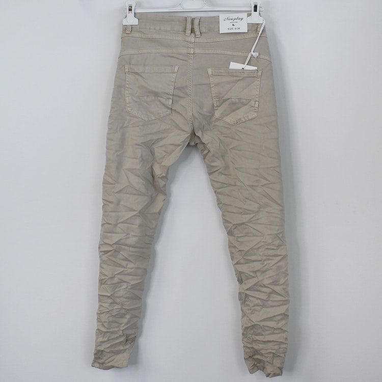 Jeans med knappar BEIGE - Newplay