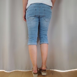 Jeans Capri SLITEN LJUS BLÅ - Newplay