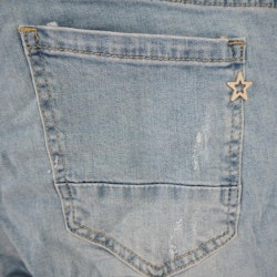 Jeans Capri SLITEN LJUS BLÅ - Newplay