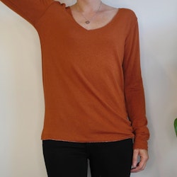 Topp med glittertråd Eco BRÄND ORANGE