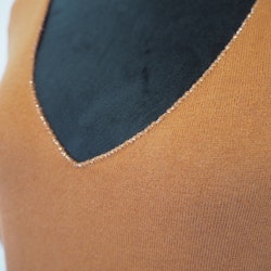 Topp med glittertråd Eco BRÄND ORANGE