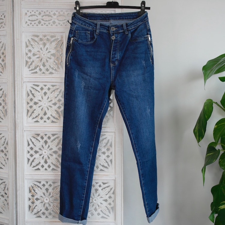 Jeans Boyfriend MÖRK DENIM - 3D Denim