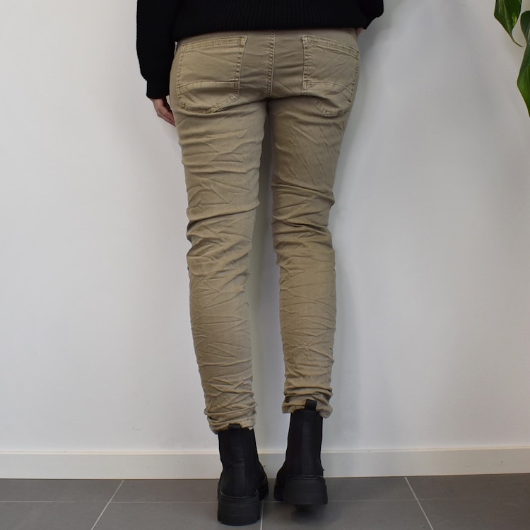 Jeans Skinny med knappar BEIGE - Newplay