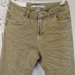 Jeans Skinny med knappar BEIGE - Newplay