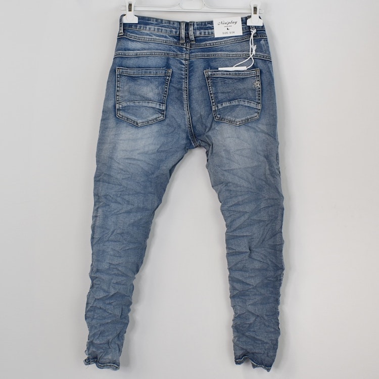 Jeans med knappar LJUS DENIM - Newplay