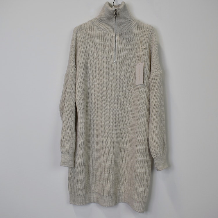 Stickad Långtröja BEIGE
