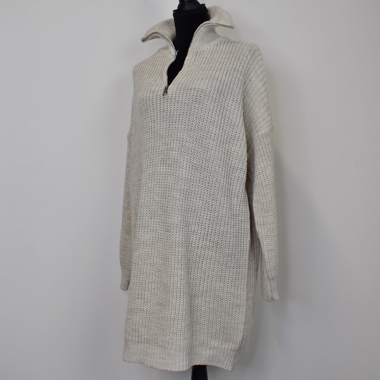 Stickad Långtröja BEIGE