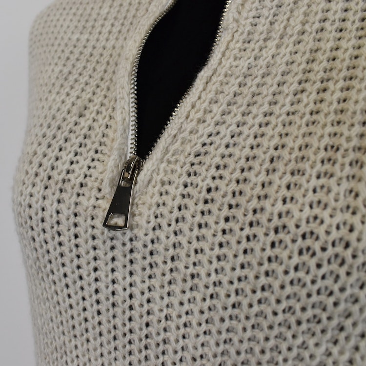 Stickad Långtröja BEIGE