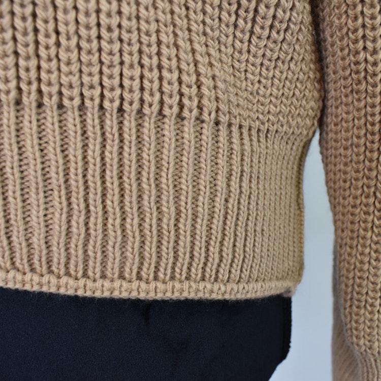 Stickad Tröja LJUS CAMEL