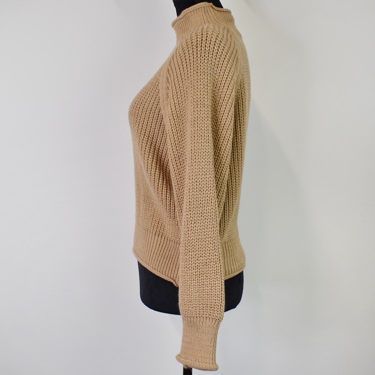 Stickad Tröja LJUS CAMEL