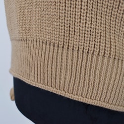 Stickad Tröja LJUS CAMEL