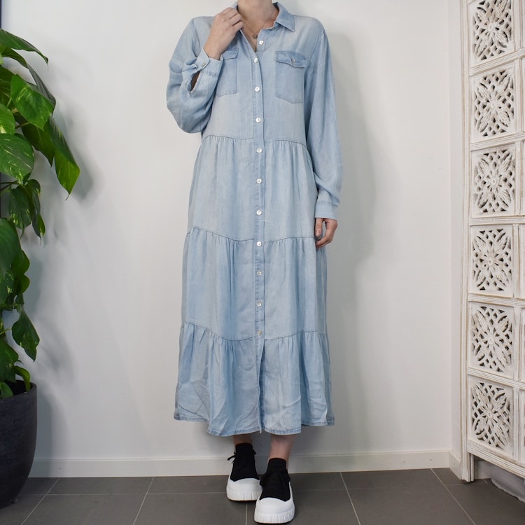 Klänning Boho LJUS DENIM - Stajl Agenturer