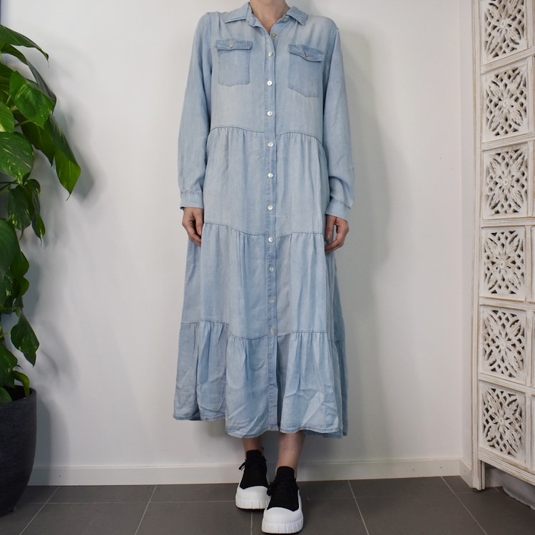 Klänning Boho LJUS DENIM - Stajl Agenturer