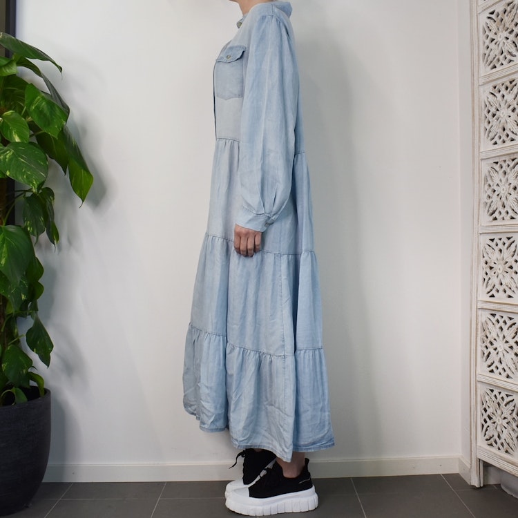Klänning Boho LJUS DENIM - Stajl Agenturer