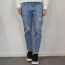 Mom Jeans SLITEN LJUS DENIM - Newplay