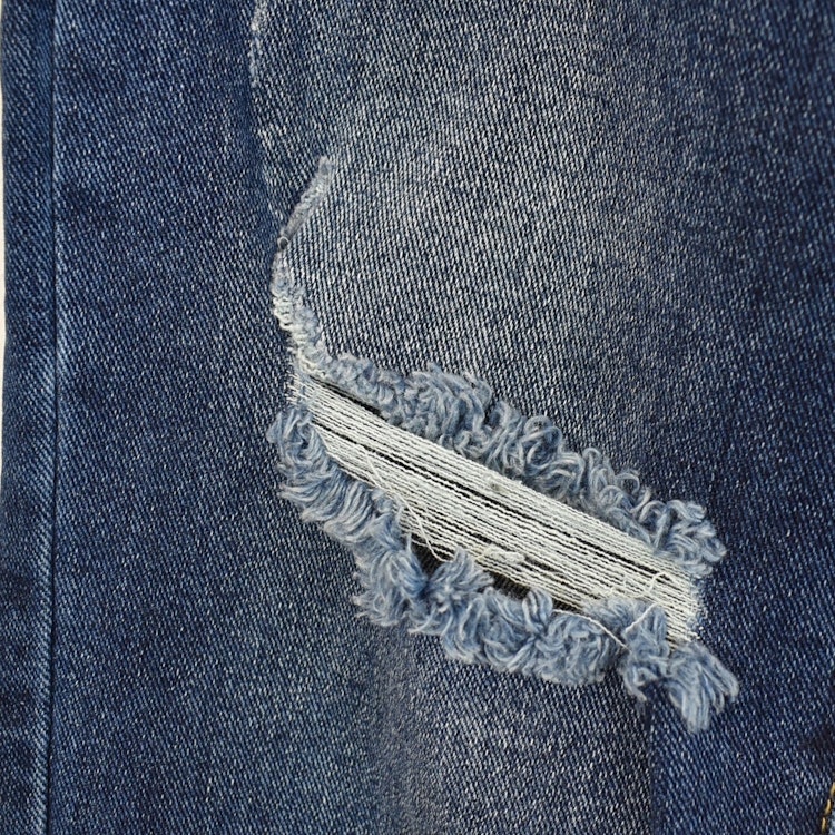 Mom Jeans SLITEN MÖRK DENIM - Newplay