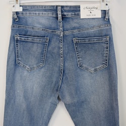 Jeans Flare med fransar DENIM - Newplay