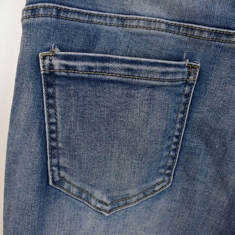 Jeans Flare med fransar DENIM - Newplay