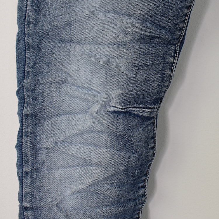 Jeans med revär BLÅ - Place du Jour