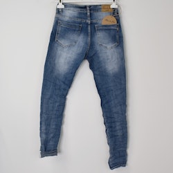 Jeans med revär BLÅ - Place du Jour