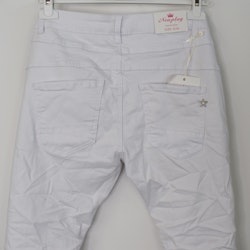 Jeans med knappar VIT - Newplay