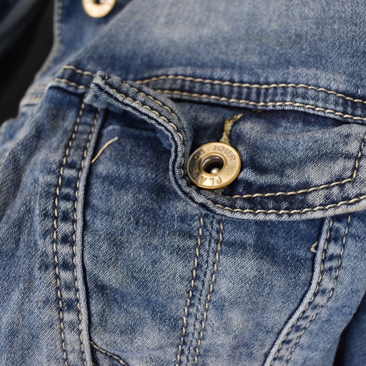 Jeansjacka med knappar DENIM - Place du Jour