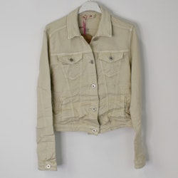 Jeansjacka med knappar BEIGE - Place du Jour