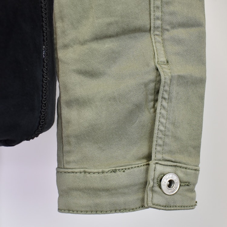 Jeansjacka med knappar KAKI - Place du Jour