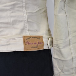 Jeansjacka med knappar BEIGE - Place du Jour