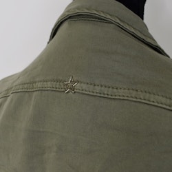 Jeansjacka med knappar KAKI - Place du Jour