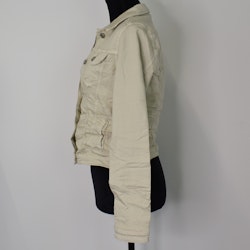 Jeansjacka med knappar BEIGE - Place du Jour