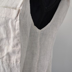 Linneblus Mira med axelvaddar BEIGE - Stajl Agenturer