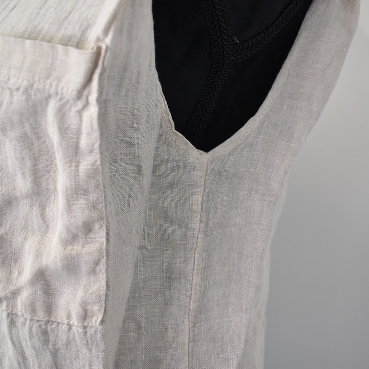 Linneblus Mira med axelvaddar BEIGE - Stajl Agenturer