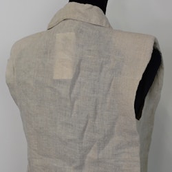 Linneblus Mira med axelvaddar BEIGE - Stajl Agenturer