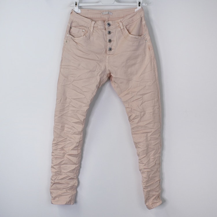 Jeans med knappar NUDE - Place du Jour