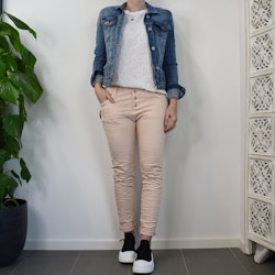 Jeans med knappar NUDE - Place du Jour