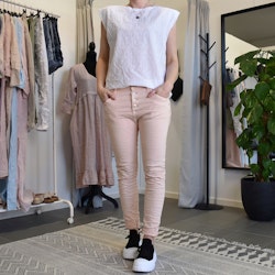 Jeans med knappar NUDE - Place du Jour