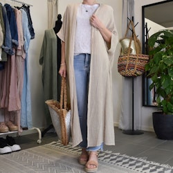 Kimono Tropez BEIGE - Stajl Agenturer