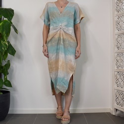 Linnekaftan Diora BATIK AQUA - Stajl Agenturer