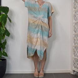 Linnekaftan Diora BATIK AQUA - Stajl Agenturer