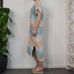 Linnekaftan Diora BATIK AQUA - Stajl Agenturer