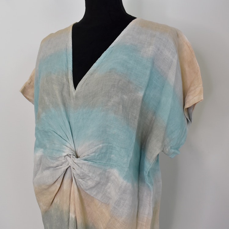 Linnekaftan Diora BATIK AQUA - Stajl Agenturer