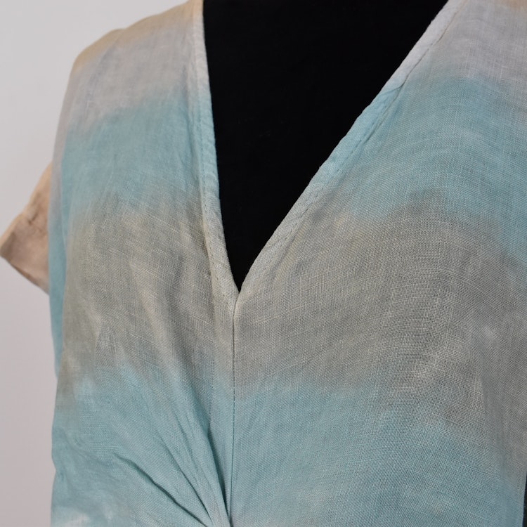 Linnekaftan Diora BATIK AQUA - Stajl Agenturer