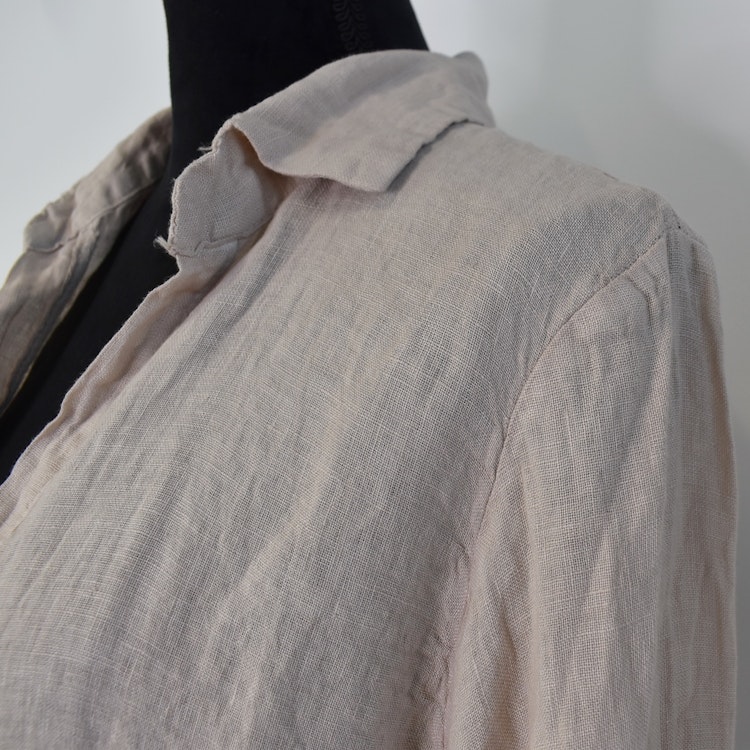 Linneklänning Vera Over Sized BEIGE - Stajl Agenturer