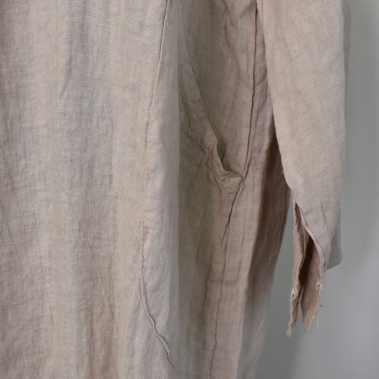 Linneklänning Vera Over Sized BEIGE - Stajl Agenturer